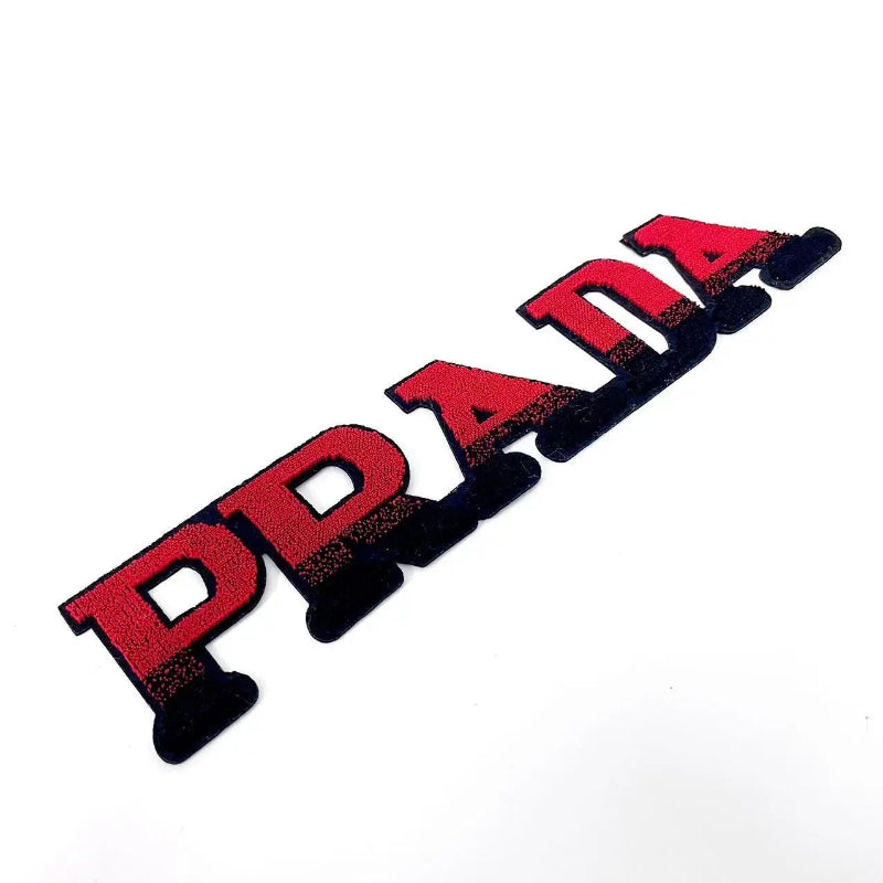 Prada designer 3d brush embroidery patch Clpatch huge range of embroidery patch