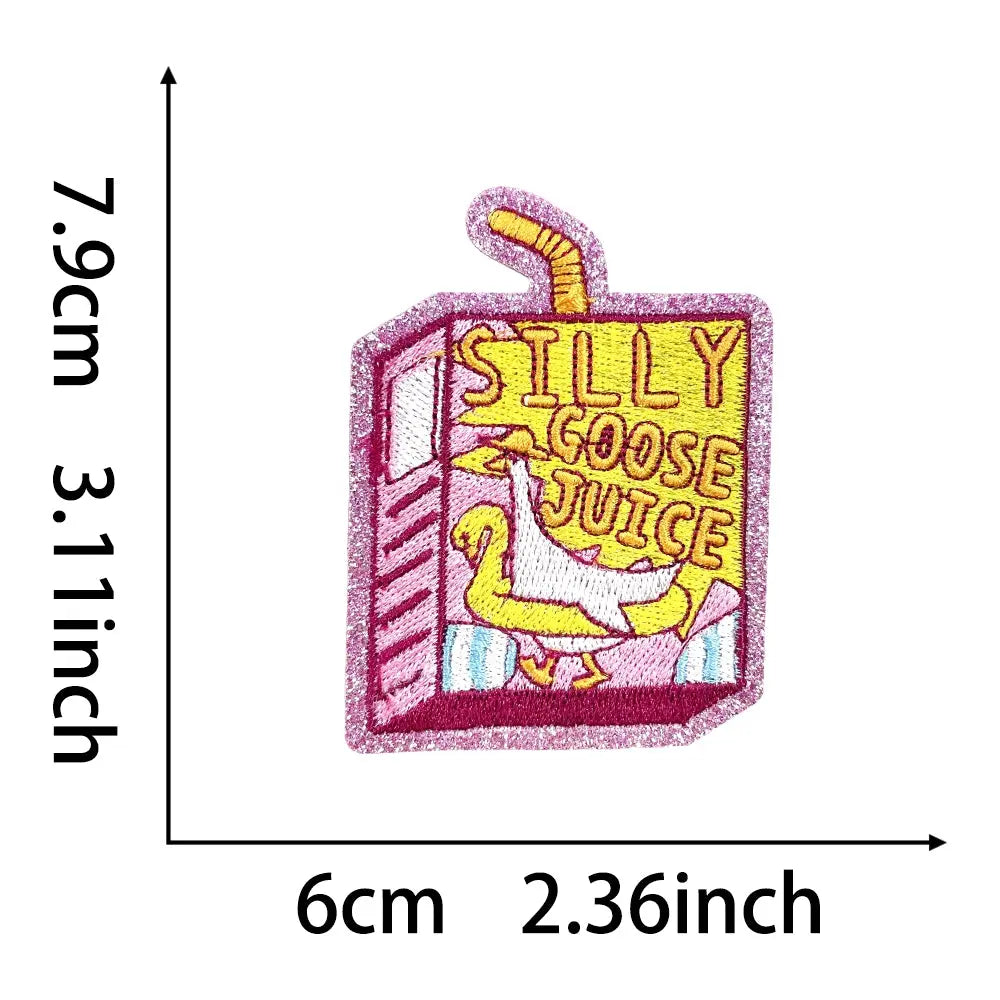 Silly Goose Juice embroidery patch Clpatch huge range of embroidery patch