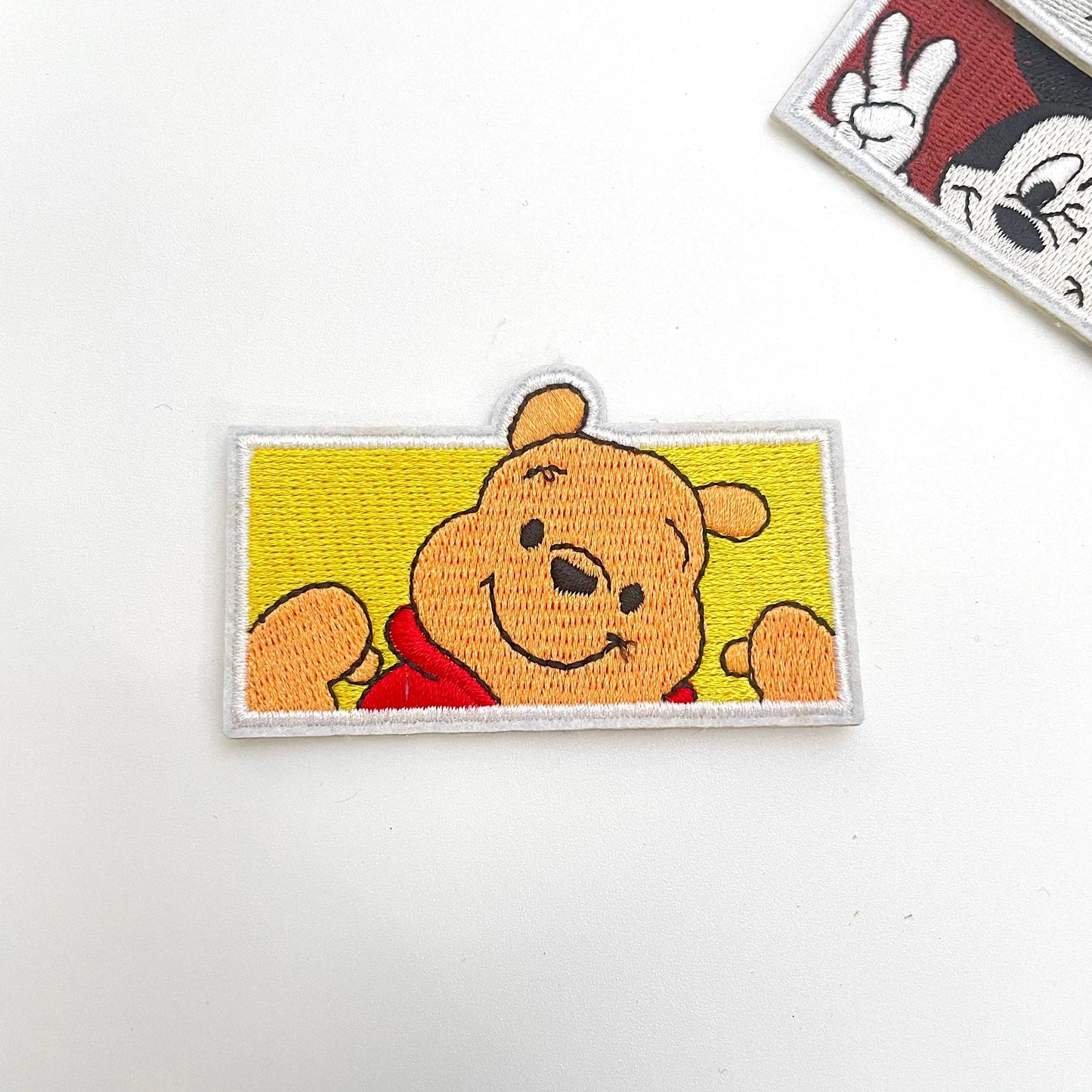 Winnie the Pooh hugs embroidered patch with adhesive Clpatch huge range of embroidery patch