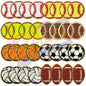 16 pcs Basketball,Football，Baseball, Soccer embroidered iron on patch for Clothing Jeans Hat Backpacks Repair - Clpatch