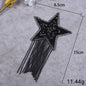 New pentagram fringed diamond hot map hat hot diamond accessories cloth sticker - Clpatch