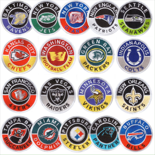 Sport Round NFL League Team Logo patch