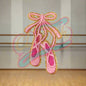 Ballet shoes embroidery patch - Clpatch