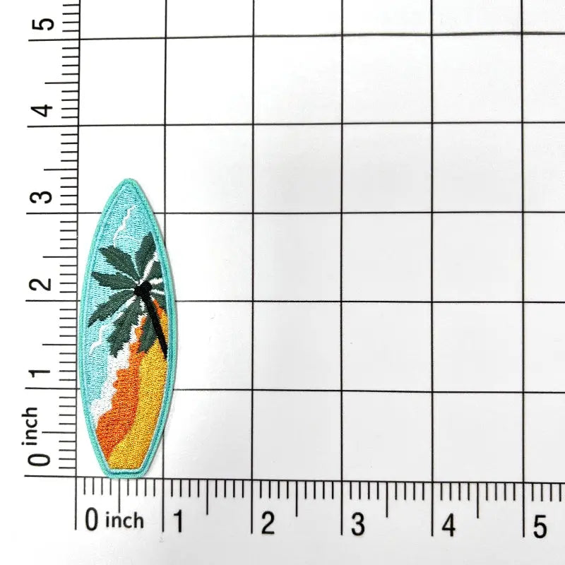 Beach coconut tree skateboard embroidery patch Clpatch   huge range of embroidery patch