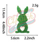 Bunny sequins chenille embroidery patch with adhesive - Clpatch