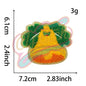 Christmas style blend chenille adhesive patches with gold edge - Clpatch