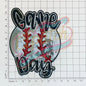 Game day baseball sequins embroidery patch - Clpatch