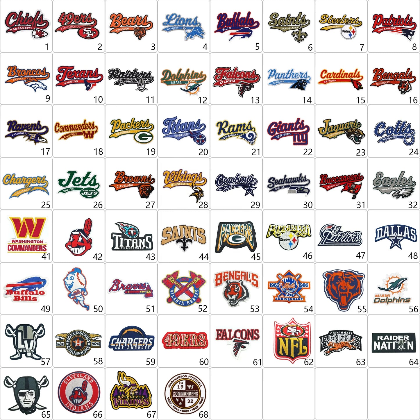 10pcs bulk Wholesale patch Iron-On Patches Sports Applique Patches - Clpatch