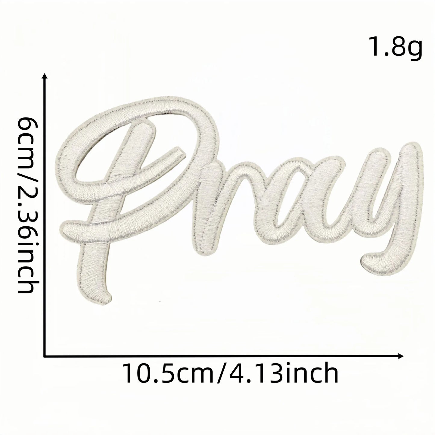 Iron on Patches Religious Jesus Pray God Love Believe Embroidery Patches for Uniform Trucker Hat Jackets Jeans Backpack DIY - Clpatch