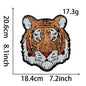 NCAA Trendy Purple LSU Tiger Sequin Patches Iron on big patch - Clpatch
