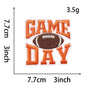 Sport 3IN Football Game Day Embroidery Patch - Clpatch