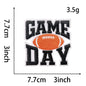 Sport 3IN Football Game Day Embroidery Patch - Clpatch