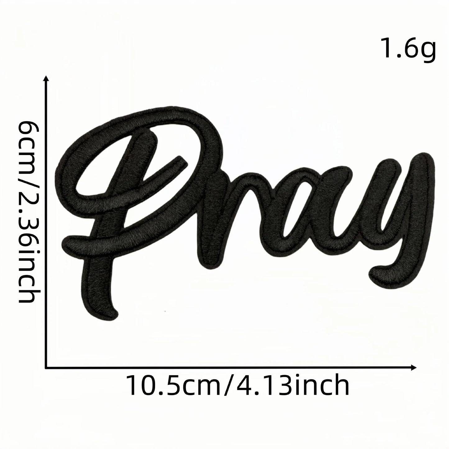 Iron on Patches Religious Jesus Pray God Love Believe Embroidery Patches for Uniform Trucker Hat Jackets Jeans Backpack DIY - Clpatch