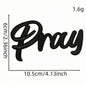 Iron on Patches Religious Jesus Pray God Love Believe Embroidery Patches for Uniform Trucker Hat Jackets Jeans Backpack DIY - Clpatch