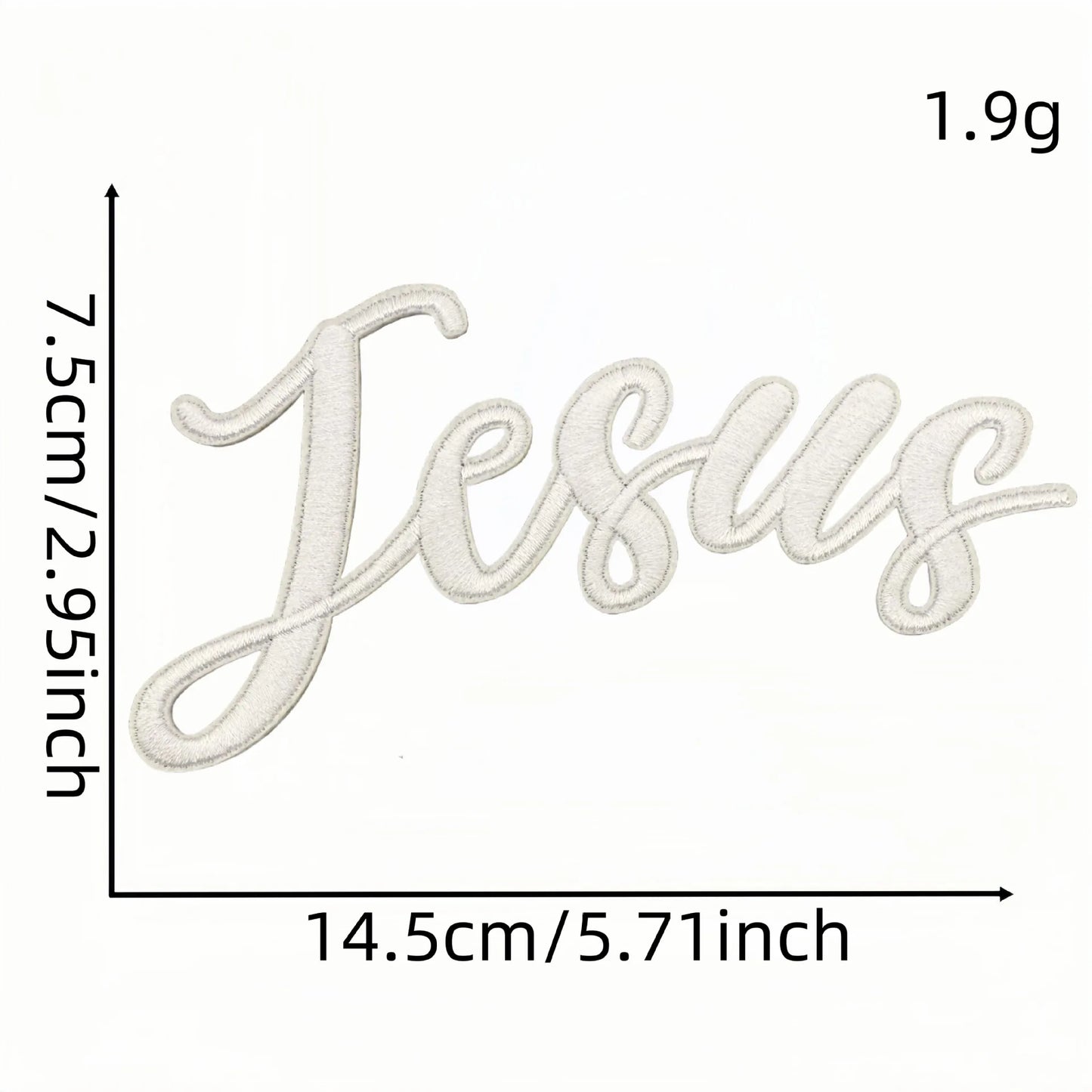 Iron on Patches Religious Jesus Pray God Love Believe Embroidery Patches for Uniform Trucker Hat Jackets Jeans Backpack DIY - Clpatch