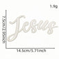 Iron on Patches Religious Jesus Pray God Love Believe Embroidery Patches for Uniform Trucker Hat Jackets Jeans Backpack DIY - Clpatch