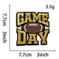 Sport 3IN Football Game Day Embroidery Patch - Clpatch