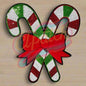 Large Christmas cane sequins adhesive patches - Clpatch