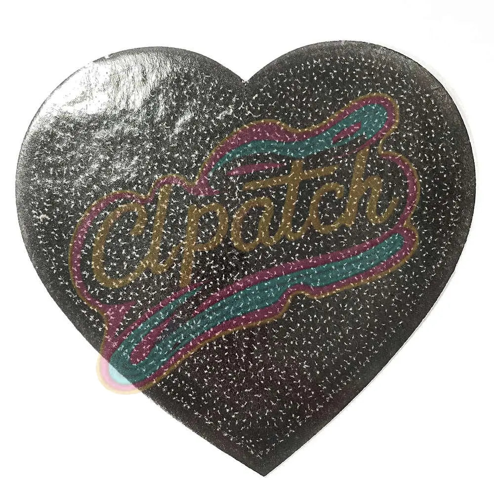 Large Colorful heart patch adhesive patch for Valentine's Day - Clpatch