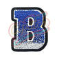 Letter B Barnard college tooth brush chenile embroidery patches - Clpatch