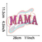MAMA sequins embroidery patch - Clpatch