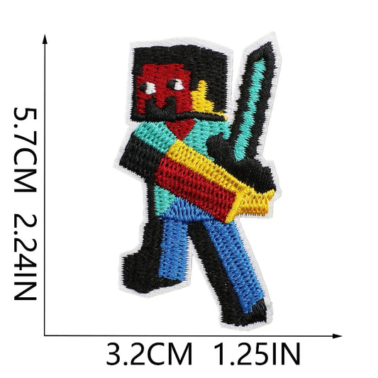 Minecraft  Steve with sword iron on Embroidered Patch Clpatch, a huge range of embroidery patches
マインクラフト スティーブと剣 アイロン刺繍パッチ クラップパッチ 刺繍パッチの膨大な品揃え
Minecraft Steve mit Schwert zum Aufbügeln, bestickter Aufnäher, Clpatch, riesige Auswahl an Stickaufnähern