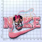 Minnie & Nike chenille fun new design embroidery patch - Clpatch