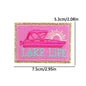 pink letter saying ironing embroidery patch - Clpatch