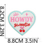 Square embroidery ironing patch - Clpatch
