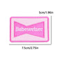pink letter saying ironing embroidery patch - Clpatch