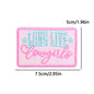 pink letter saying ironing embroidery patch - Clpatch