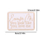 pink letter saying ironing embroidery patch - Clpatch
