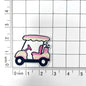 Pink Girl golf cart embroidery patch Clpatch   huge range of embroidery patch