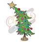 Sequins Christmas Tree Multicolor chenille adhesive embroidery patches - Clpatch