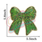 Sequins bow embroidery patches for shirt - Clpatch