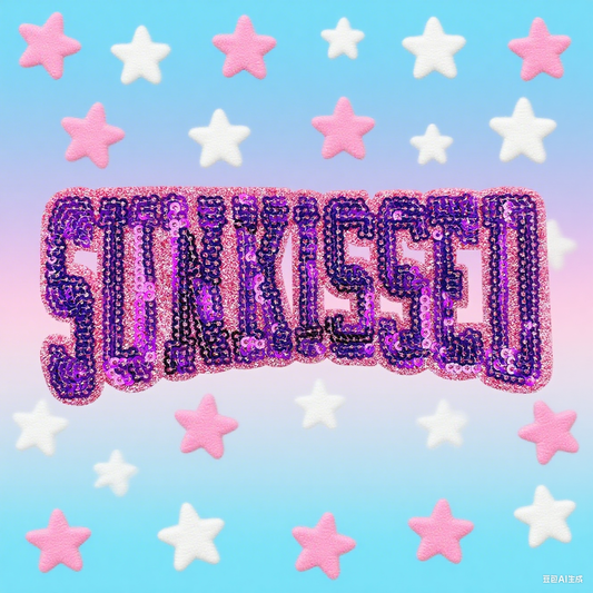 Summer Sunkissed  Sequin Purple Patches - Clpatch