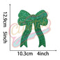 Side bow sparkly embroidery patch - Clpatch