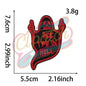 Skull Devil double Velcro Embroidered Badge Street - Clpatch