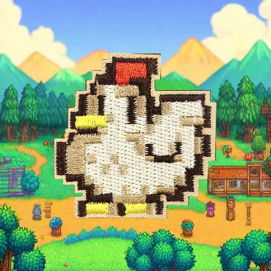 Stardew Valley pixel  Chicken  embroidery patch Clpatch, huge range of embroidery patches
Stardew Valleyピクセルチキン刺繍パッチClpatch 刺繍パッチの膨大な範囲
Stardew Valley Pixel Chicken Stickpatch Clpatch, riesige Auswahl an Stickpatches