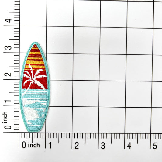 Sunset Beach Surfboard Embroidered Patch Clpatch   huge range of embroidery patch