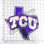 Texas Christian University sequin embroidery patch - Clpatch