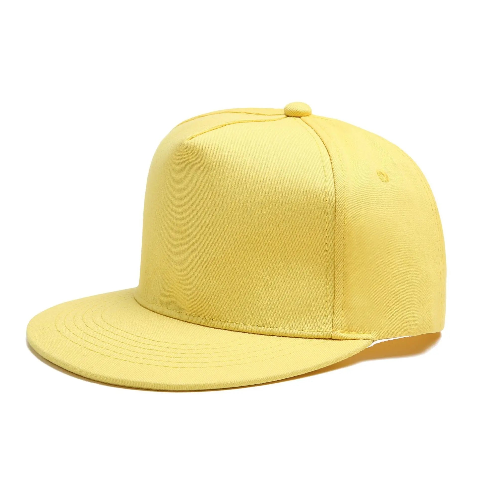 Yellow Top Headwear  Flat Bill Adjustable Snapback Cap Clpatch   huge range of embroidery patch