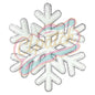 chenille Large Embroidered adhesive patch with snowflake - Clpatch