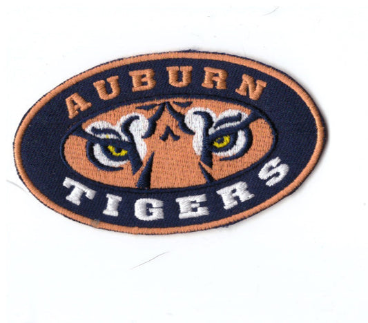 NCAA New 2 x 3 1/2" Auburn Tigers Iron on Patch Free Ship - Clpatch