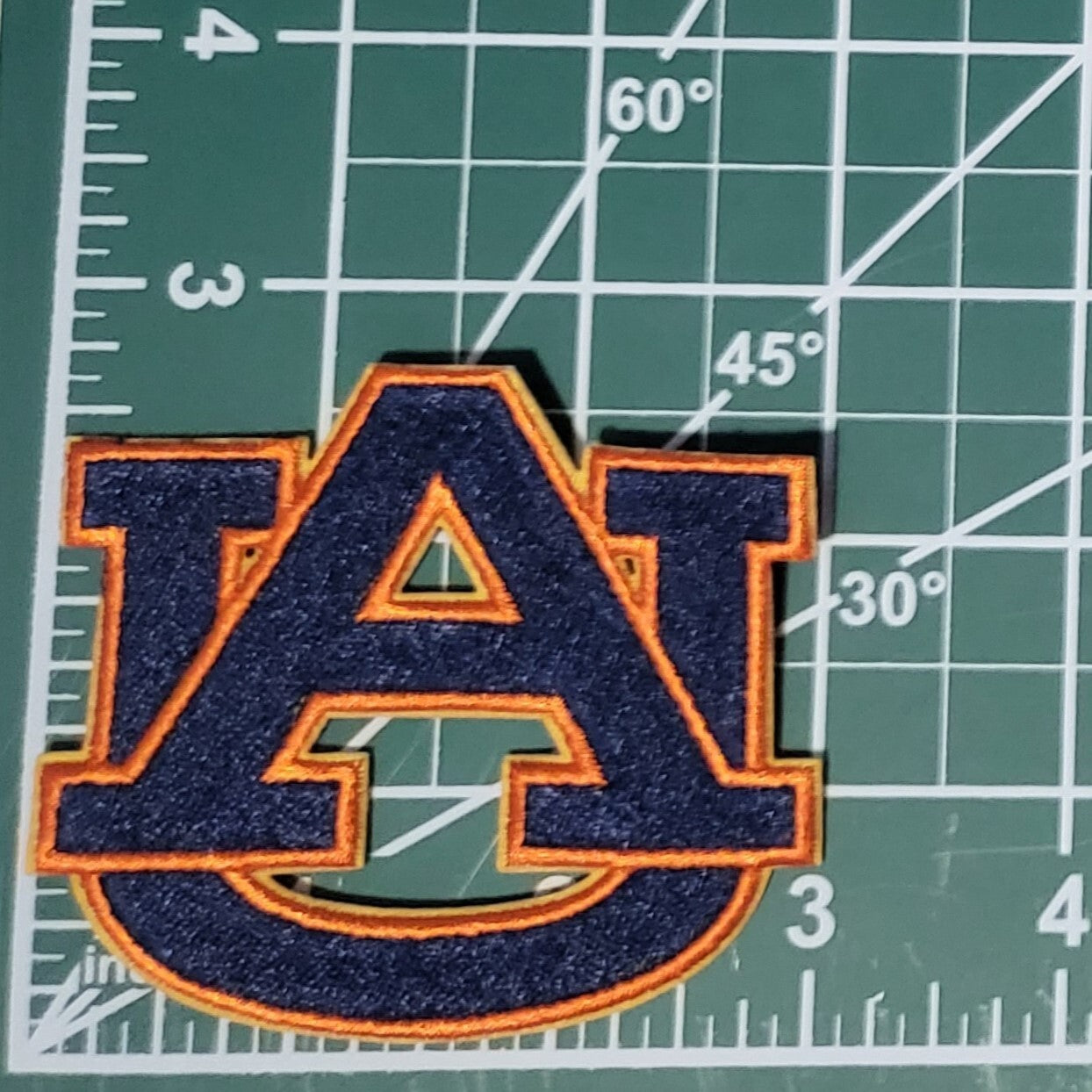 NCAA Auburn Tigers 3" Die Cut Iron On Embroidered Patch - Clpatch