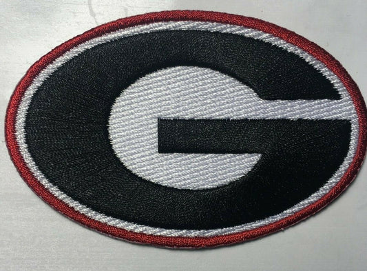 NCAA Georgia Bulldog patch ga patch GA iron on or sew on 3 3/8" wide bulldogs patches - Clpatch